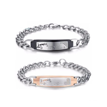 A Set of Hook Lady Ornament Wrist Band Bracelet for couples